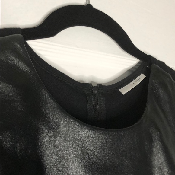 Knee length, real leather LBD from Nordstrom. - Picture 4 of 4